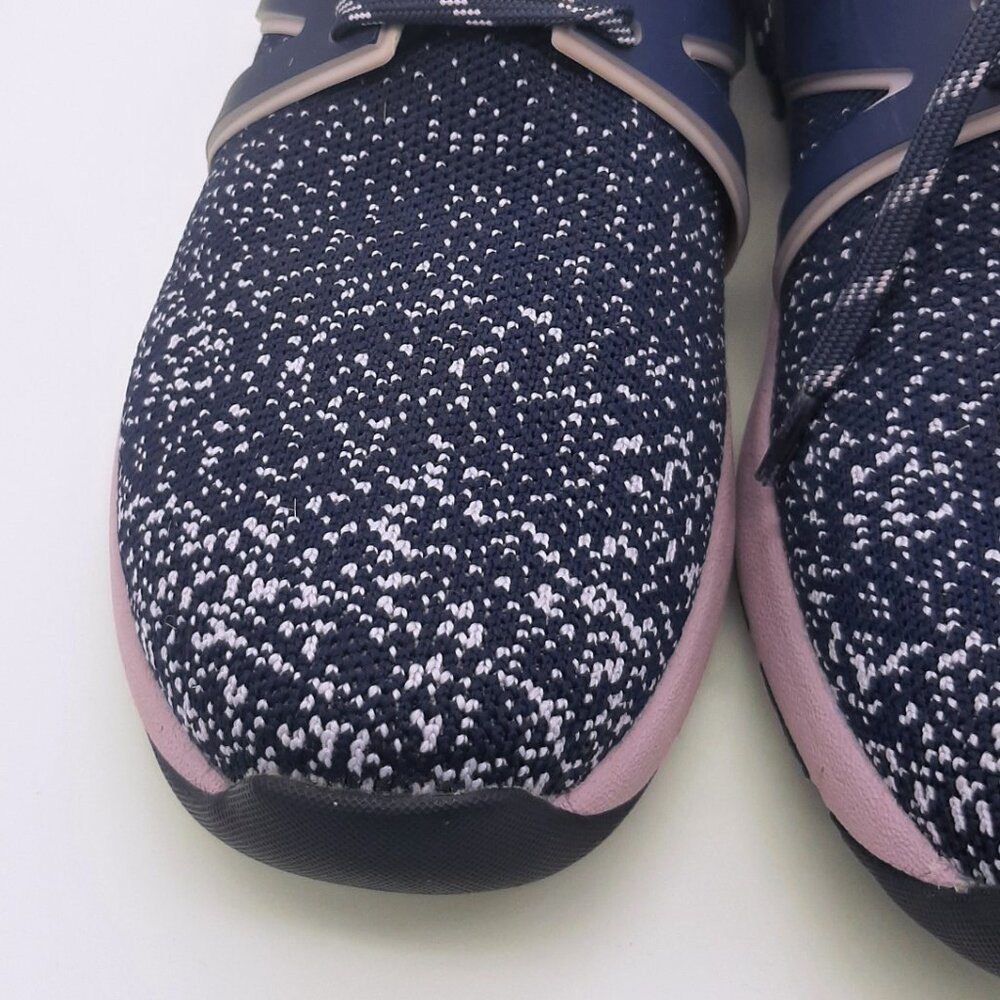 TRAQ By Alegria QOOL Lavender Navy & Lavender Lace Up Athletic Sneakers SZ 37 - Picture 4 of 12